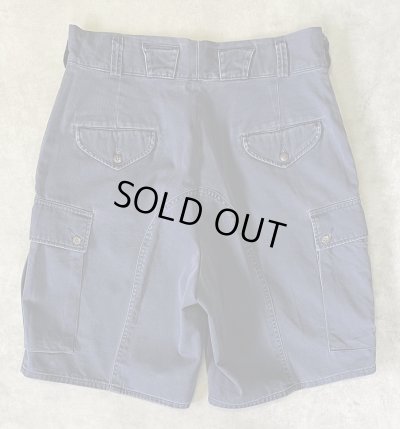 画像5: 90'S RALPH LAUREN ワンプリーツ カーゴショーツ ネイビー USA製 (VINTAGE)