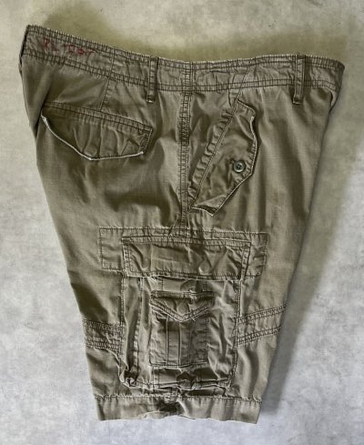 画像5: 90'S RALPH LAUREN カーゴショーツ TALONジップ オリーブ (VINTAGE)
