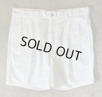 90'S RALPH LAUREN ツープリーツ チノショーツ ホワイト USA製 (VINTAGE)
