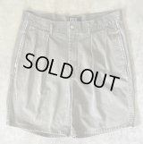 90'S RALPH LAUREN "ボックスロゴ" ツープリーツ チノショーツ カーキ USA製 (VINTAGE)