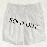 90'S RALPH LAUREN "ボックスロゴ" ツープリーツ チノショーツ カーキ USA製 (VINTAGE)