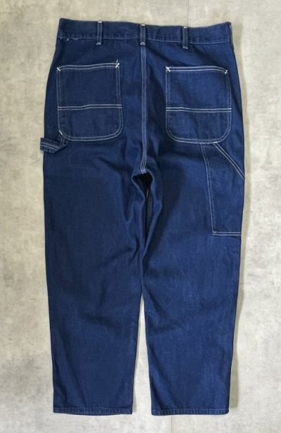 画像6: 80'S SEARS トップスナップボタン ペインターパンツ インディゴ USA製 (VINTAGE)