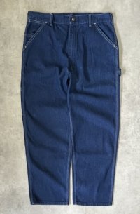 80'S SEARS トップスナップボタン ペインターパンツ インディゴ USA製 (VINTAGE)
