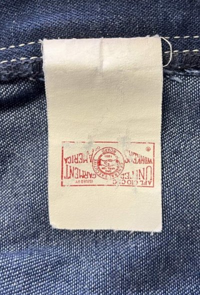 画像4: 80'S SEARS トップスナップボタン ペインターパンツ インディゴ USA製 (VINTAGE)