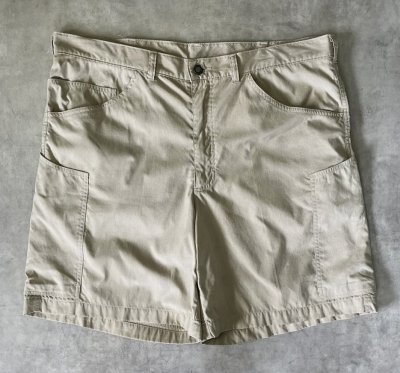 画像1: 00'S PATAGONIA ナイロン スタンドアップショーツ ベージュ (VINTAGE)