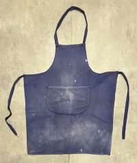 ユーロヴィンテージ コットンツイル ポケット付き エプロン フェードブルー (VINTAGE)
