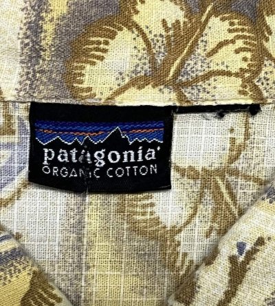 画像2: 90'S PATAGONIA コットン 半袖 ACシャツ MAHALO OAK柄 (VINTAGE)