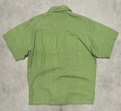 画像4: 05'S PATAGONIA "RHYTHM" ヘンプ/ポリ 刺繍入り 半袖 オープンカラーシャツ (VINTAGE)