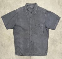 90'S PATAGONIA ヘンプ 半袖 シャツ チャコール (VINTAGE)