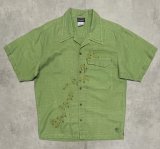05'S PATAGONIA "RHYTHM" ヘンプ/ポリ 刺繍入り 半袖 オープンカラーシャツ (VINTAGE)