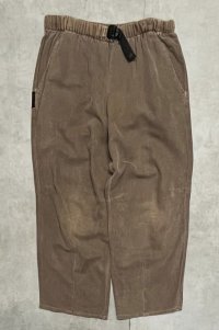 90'S GRAMICCI 旧ロゴ ヘンプ/コットン ベルト付き クロップドパンツ ブラウン USA製 (VINTAGE)