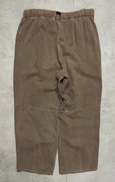 画像5: 90'S GRAMICCI 旧ロゴ ヘンプ/コットン ベルト付き クロップドパンツ ブラウン USA製 (VINTAGE)