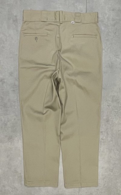 画像1: 80'S DICKIES 874 チビタグ ワークパンツ ベージュ W36L28 USA製 (VINTAGE)