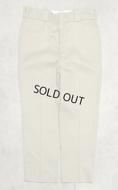 画像3: 80'S DICKIES 874 チビタグ ワークパンツ ベージュ W36L28 USA製 (VINTAGE)