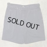90'S RALPH LAUREN "クレストロゴ" ツープリーツ チノショーツ ネイビー USA製 (VINTAGE)