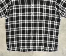他の写真3: 90'S RALPH LAUREN "CLAYTON" リネン ロゴ無し 半袖 オープンカラーシャツ ブラック/ホワイト (VINTAGE)