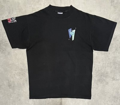 画像1: 90'S MSN (THE MICROSOFT NETWORK) シングルステッチ 両面＋袖プリント 半袖 Tシャツ ブラック USA製 (VINTAGE)