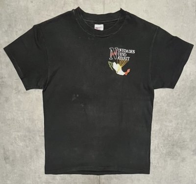画像3: 90'S NOVEDADES NUEVO NAYARIT シングルステッチ 両面プリント 半袖 Tシャツ ブラック USA製 (VINTAGE)