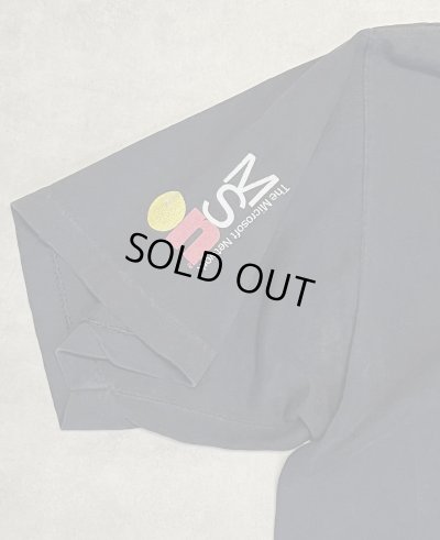 画像4: 90'S MSN (THE MICROSOFT NETWORK) シングルステッチ 両面＋袖プリント 半袖 Tシャツ ブラック USA製 (VINTAGE)