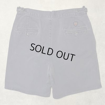 画像6: 90'S RALPH LAUREN "クレストロゴ" ツープリーツ チノショーツ ネイビー USA製 (VINTAGE)
