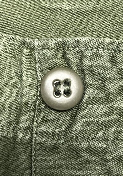 画像3: 60'S アメリカ軍 US ARMY "OG107" コットンサテン 平ボタン ベイカーパンツ ミリタリーグリーン (VINTAGE)