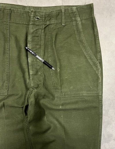 画像6: 60'S アメリカ軍 US ARMY "OG107" コットンサテン ベイカーパンツ ミリタリーグリーン (VINTAGE)