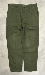 60'S アメリカ軍 US ARMY "OG107" コットンサテン ベイカーパンツ ミリタリーグリーン (VINTAGE)