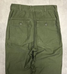 他の写真3: 60'S アメリカ軍 US ARMY "OG107" コットンサテン 平ボタン ベイカーパンツ ミリタリーグリーン (VINTAGE)