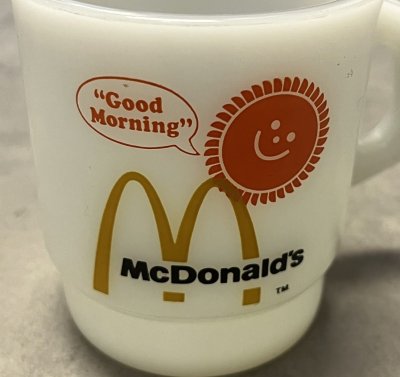 画像3: 70'S FIRE KING "McDONALD'S" スタッキング マグカップ ホワイト USA製 (VINTAGE)
