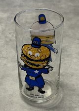 70'S McDONALD'S "COLLECTOR SERIES" BIG MAC POLICE グラス コップ (VINTAGE)