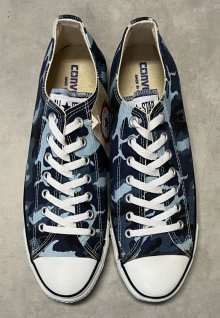 他の写真1: 90'S CONVERSE "ALL STAR LO" キャンバス スニーカー ブルーカモ USA製 箱付き (DEADSTOCK)