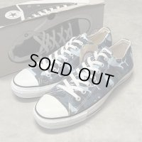 90'S CONVERSE "ALL STAR LO" キャンバス スニーカー ブルーカモ USA製 箱付き (DEADSTOCK)