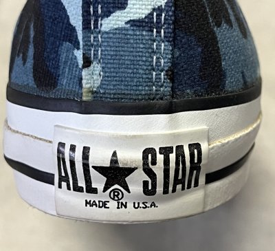 画像5: 90'S CONVERSE "ALL STAR LO" キャンバス スニーカー ブルーカモ USA製 箱付き (DEADSTOCK)