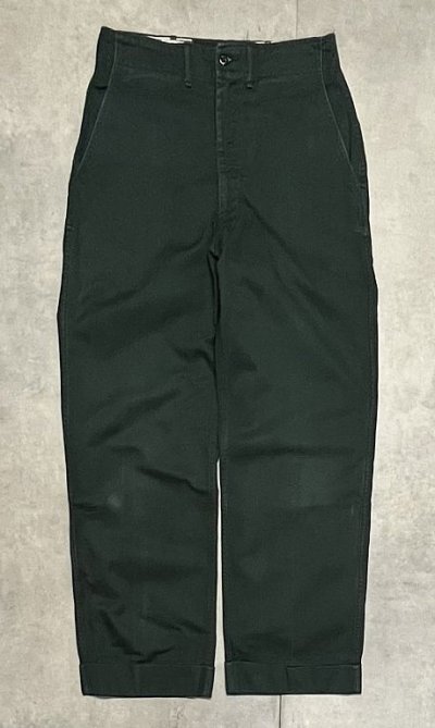 画像1: 60'S BOY SCOUTS OF AMERICA コットン100% ボーイスカウトパンツ ダークグリーン TALONアルミジップ (VINTAGE)