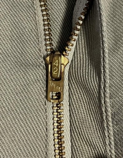 画像4: 70'S LEVIS "STA-PREST" BIG E ボタン裏E カツラギ スタプレストパンツ ライトカーキ 42TALONジップ USA製 (VINTAGE)