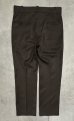 画像5: 70'S UNITOG レーヨン/ポリ ワークパンツ ブラウン 42TALONジップ USA製 (VINTAGE) (5)