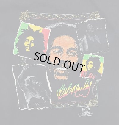 画像2: 90'S BOB MARLEY 両面プリント シングルステッチ 半袖 Tシャツ ブラック USA製 (VINTAGE)