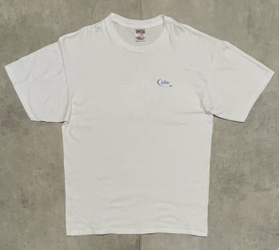 画像1: 90'S JETFORM シングルステッチ 両面プリント 半袖 Tシャツ ホワイト (VINTAGE)