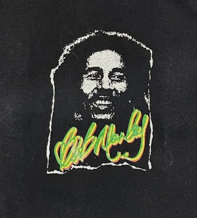 画像6: 90'S BOB MARLEY 両面プリント シングルステッチ 半袖 Tシャツ ブラック USA製 (VINTAGE)