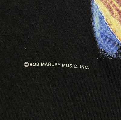 画像4: 90'S BOB MARLEY "TIME WILL TELL" シングルステッチ 半袖 Tシャツ ブラック USA製 (VINTAGE)