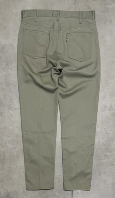 画像5: 70'S LEVIS "STA-PREST" BIG E ボタン裏E カツラギ スタプレストパンツ ライトカーキ 42TALONジップ USA製 (VINTAGE)
