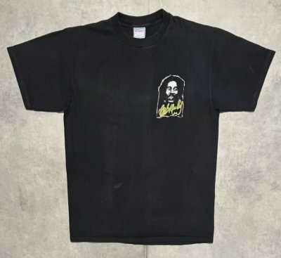 画像4: 90'S BOB MARLEY 両面プリント シングルステッチ 半袖 Tシャツ ブラック USA製 (VINTAGE)