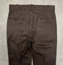 他の写真3: 70'S UNITOG レーヨン/ポリ ワークパンツ ブラウン 42TALONジップ USA製 (VINTAGE)