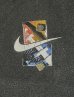 画像4: 90'S NIKE 白タグ シングルステッチ 両面プリント Tシャツ フェードブラック (VINTAGE) (4)
