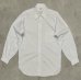 画像1: 60'S PILGRIM "FORMEASE COLLAR" マチ付き 長袖 ポプリンシャツ ホワイト USA製 (DEADSTOCK) (1)