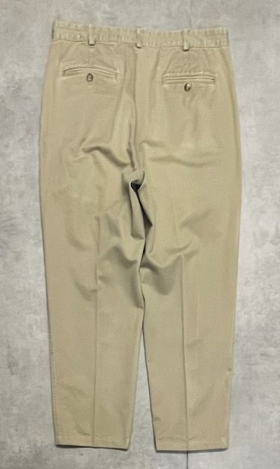 画像3: 90'S BROOKS BROTHERS ツータック チノパンツ ベージュ 香港製 (VINTAGE)