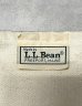 画像2: 80'S LL Bean 単色タグ レザーハンドル キャンバス トートバッグ レッド/オフホワイト USA製 (VINTAGE) (2)