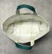 画像5: 80'S LL Bean 2色タグ キャンバス トートバッグ グリーン/オフホワイト USA製 (VINTAGE) (5)