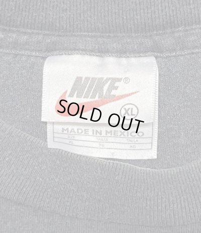 画像2: 90'S NIKE 白タグ シングルステッチ 両面プリント Tシャツ フェードブラック (VINTAGE)