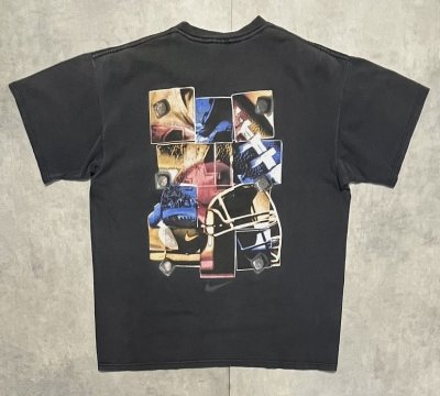 画像5: 90'S NIKE 白タグ シングルステッチ 両面プリント Tシャツ フェードブラック (VINTAGE)
